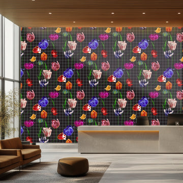 Blooming Tulips Tiles by Miss Lolo