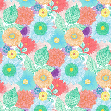 Flower Power Fabric by Miss Lolo
