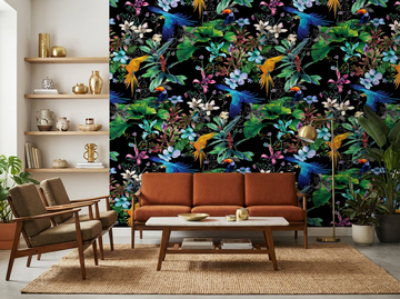 Birds of Paradise (black) Peel + Stick by Miss Lolo