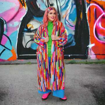 Dripping in Colour Robe/Duster Coat