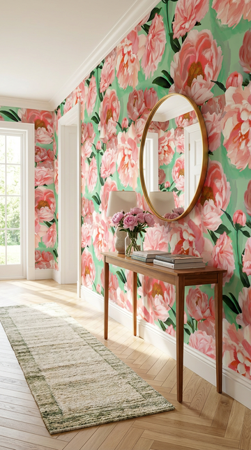 Peony Burst Wallpaper by Miss Lolo