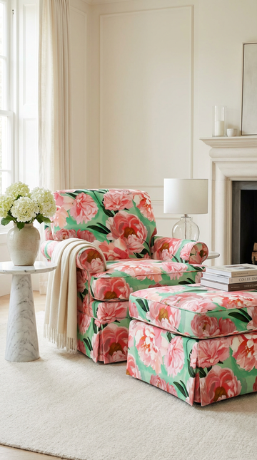Peony Burst Fabric by Miss Lolo