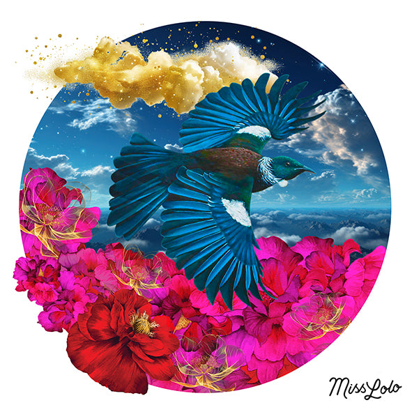 Tūī's Zephyr Artwork by Miss Lolo - Limited Edition