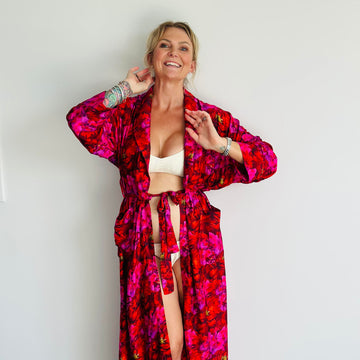 Tickled Pink Robe/Duster Coat